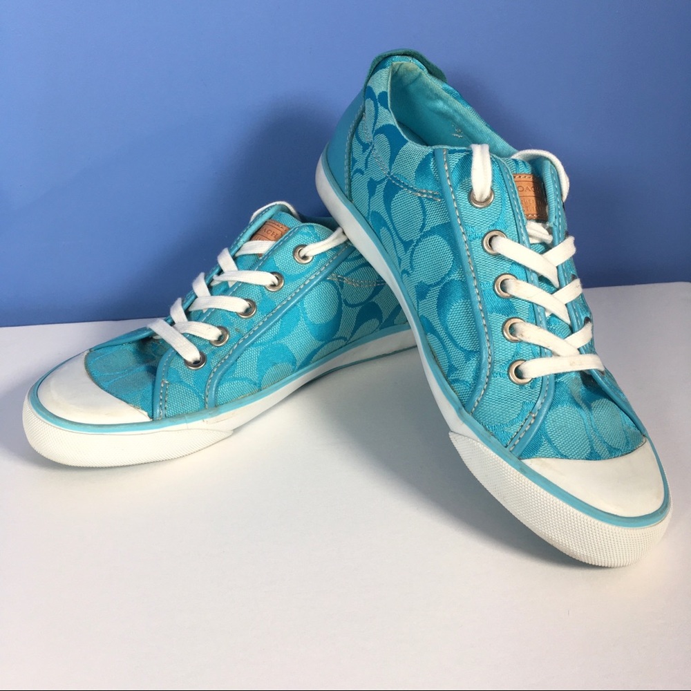 Coach Blue Logo Sneakers size 7